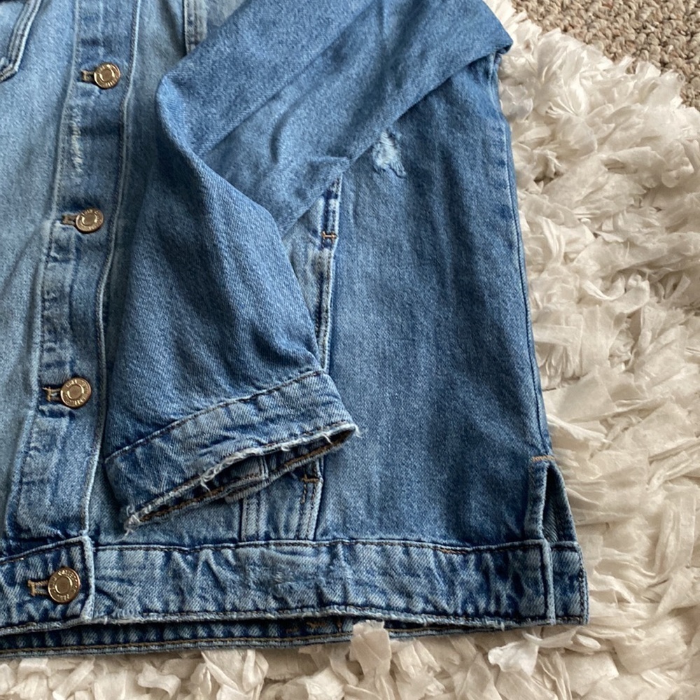 NWT Zara denim jacket size s/m - Picture 4 of 7
